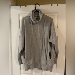 Aerie grey funnel neck sweatshirt